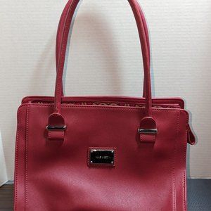 Nine West Women's Hot Pink Red Purse Handbag Near Mint condition